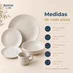 Juego Set Vajilla STW 30pzas Beige