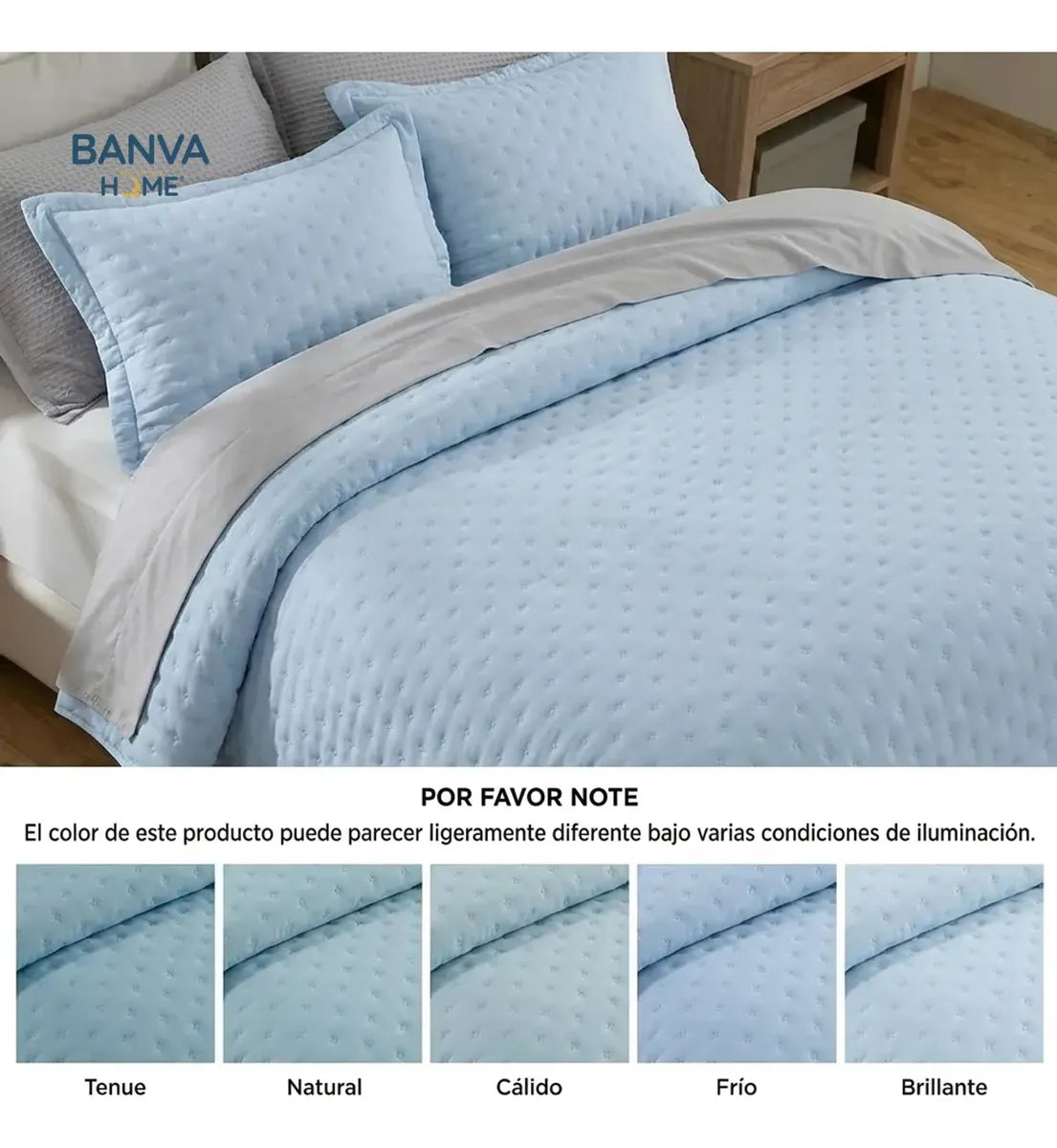 Quilt Roma King Celeste