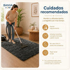 Shaggy Peluda Gris Marengo 100x50