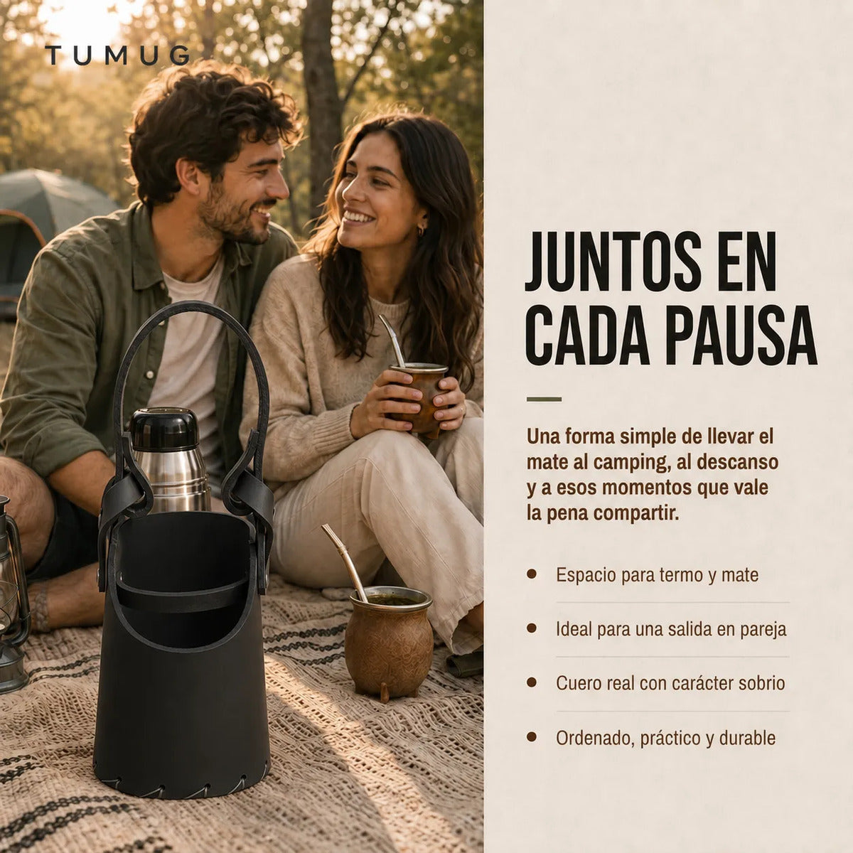 Bolso Matero Negro 2 Compartimientos Chico