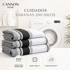 Sábana Cannon 200 Hilos Fawn King Gris