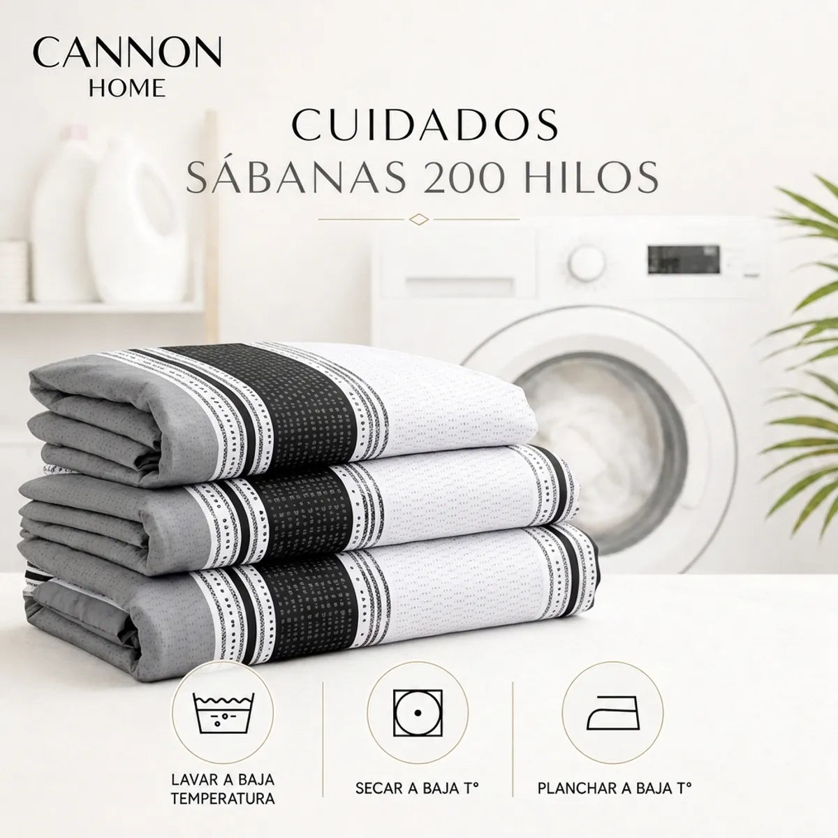 Sábana Cannon 200 Hilos Fawn King Gris
