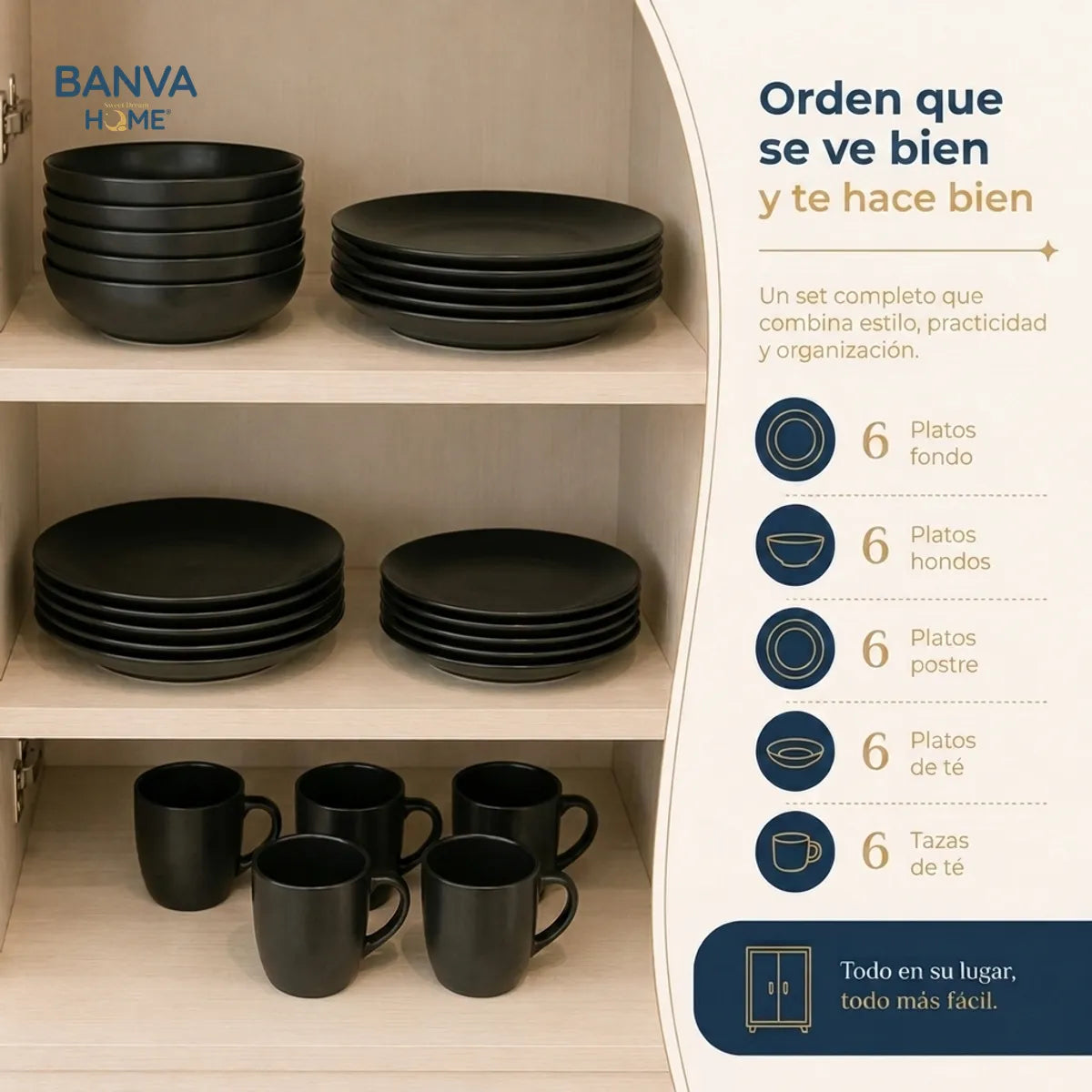 Juego Set Vajilla STW 30pzas