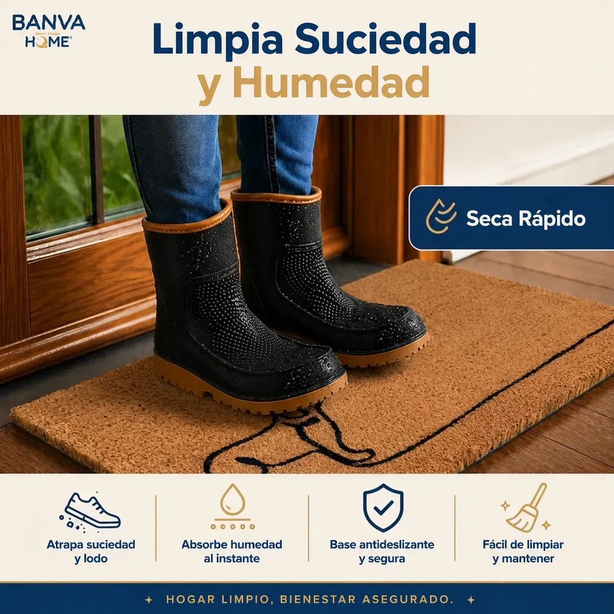 Limpiapies Coco Pas 75x45