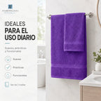 Juego Toalla American Family Violeta 350gr