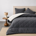 Plumón Valencia Corduroy Sherpa 1.5 Plazas Gris