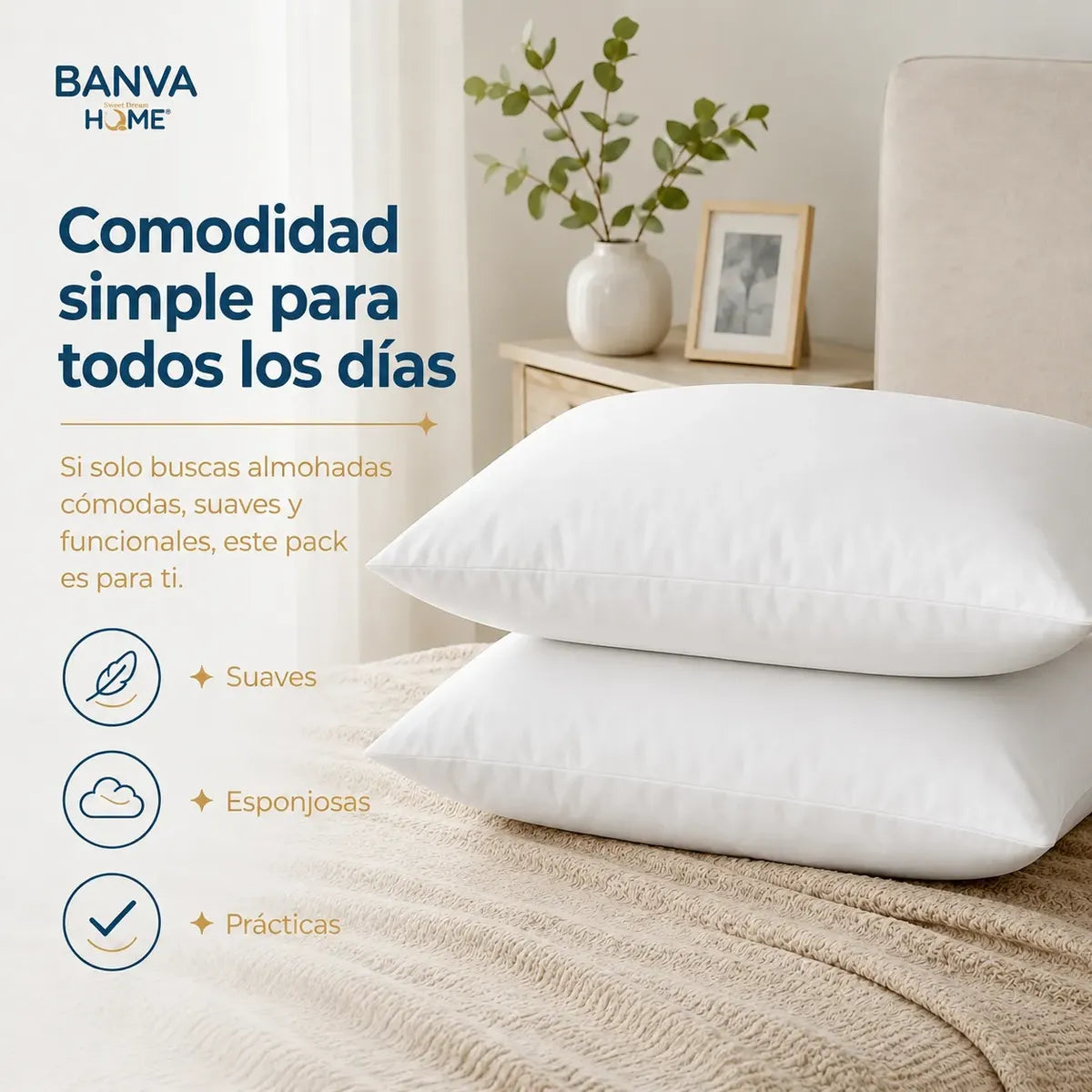 Almohada Illusions Blanco 50x70