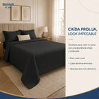 Quilt Roma 1.5 Plazas Negro