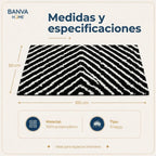 Shaggy Peluda Guiza Negro 100x50