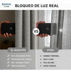 Set Cortinas Black Out Liso Gris Oscuro 140x220