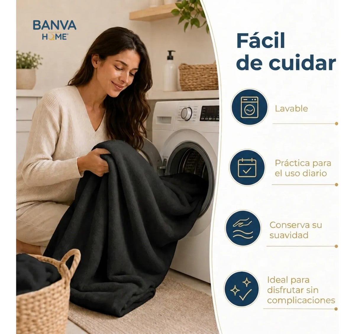 Frazada Illusions Flannel Liso King Negro
