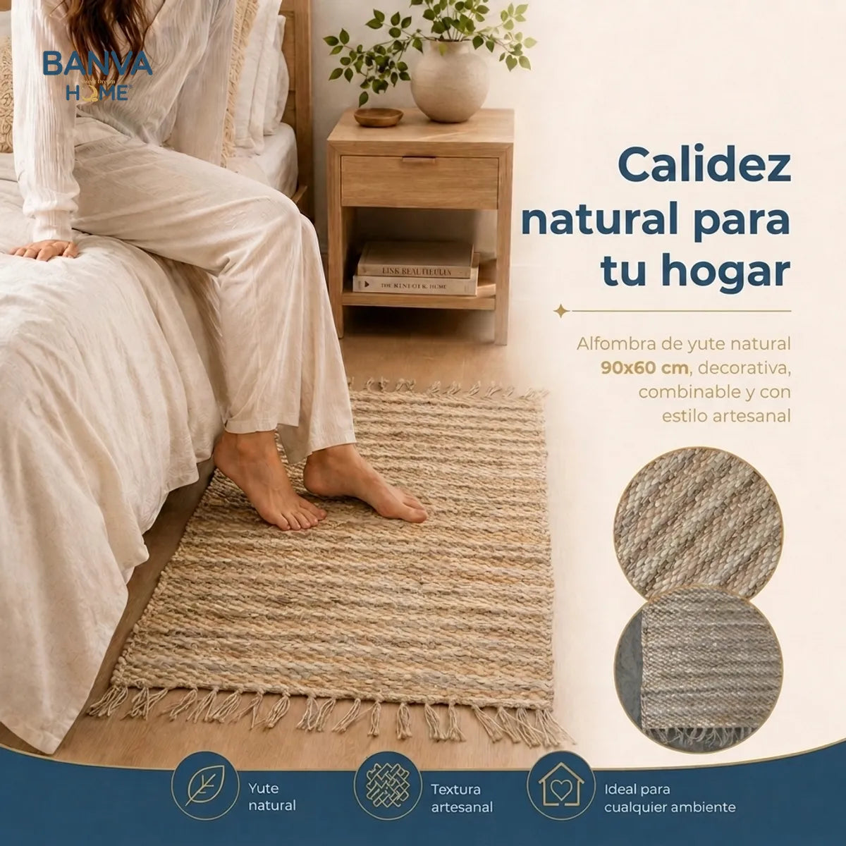 Jute Fibra Natural 60x90