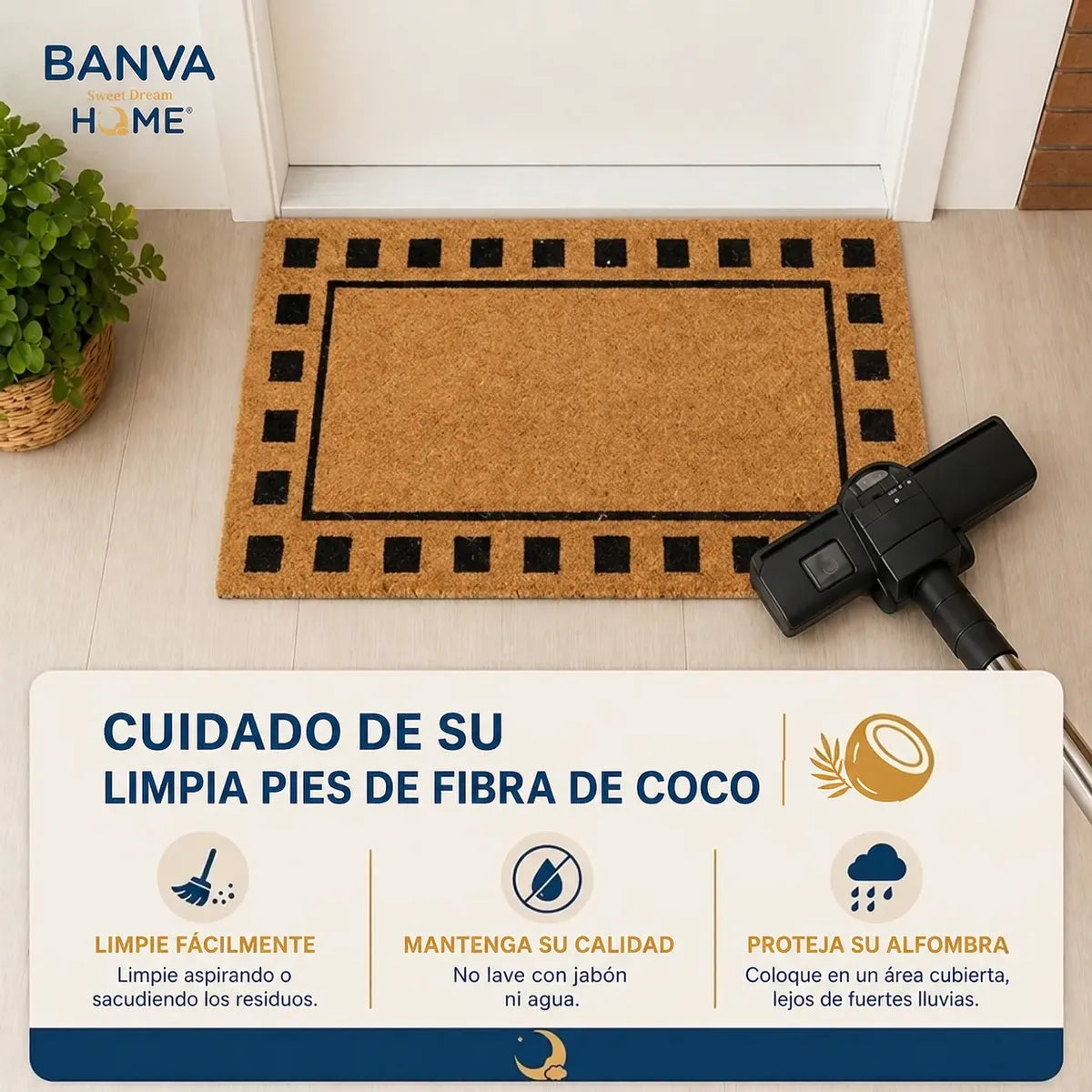 Limpiapies Coco Squares 120x60