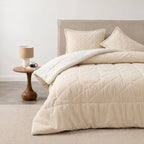 Plumón Valencia Corduroy Sherpa King Crema