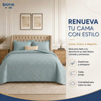 Quilt Atenas 2 Plazas Aqua