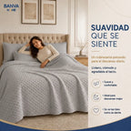 Quilt Atenas Súper King Gris