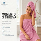 Juego Toalla American Family Rosa 350gr
