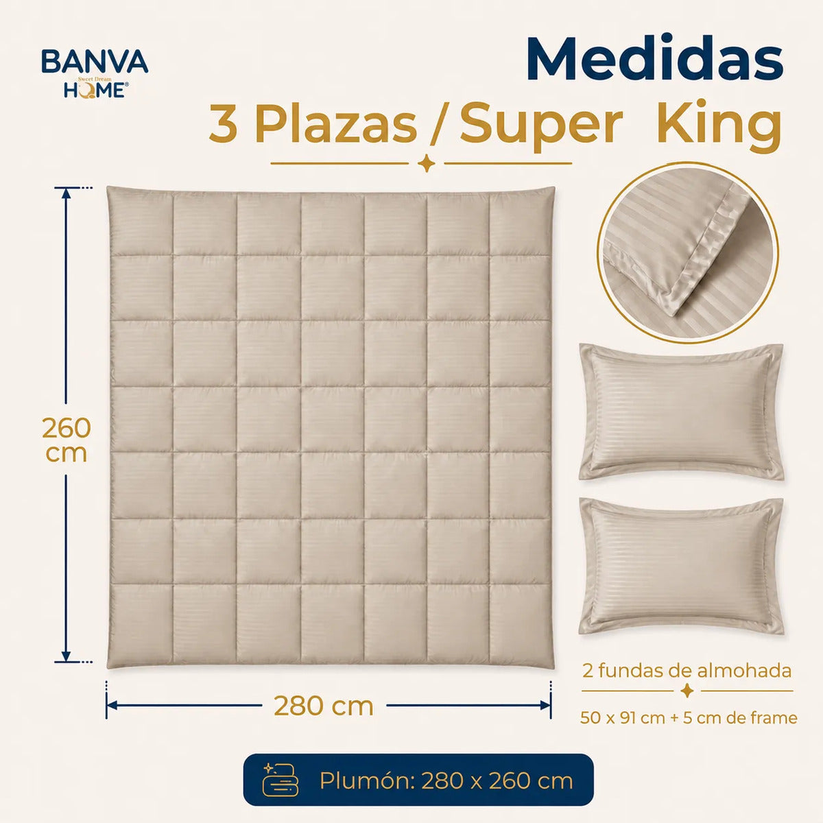 Plumón Valencia Embossed Oak Súper King