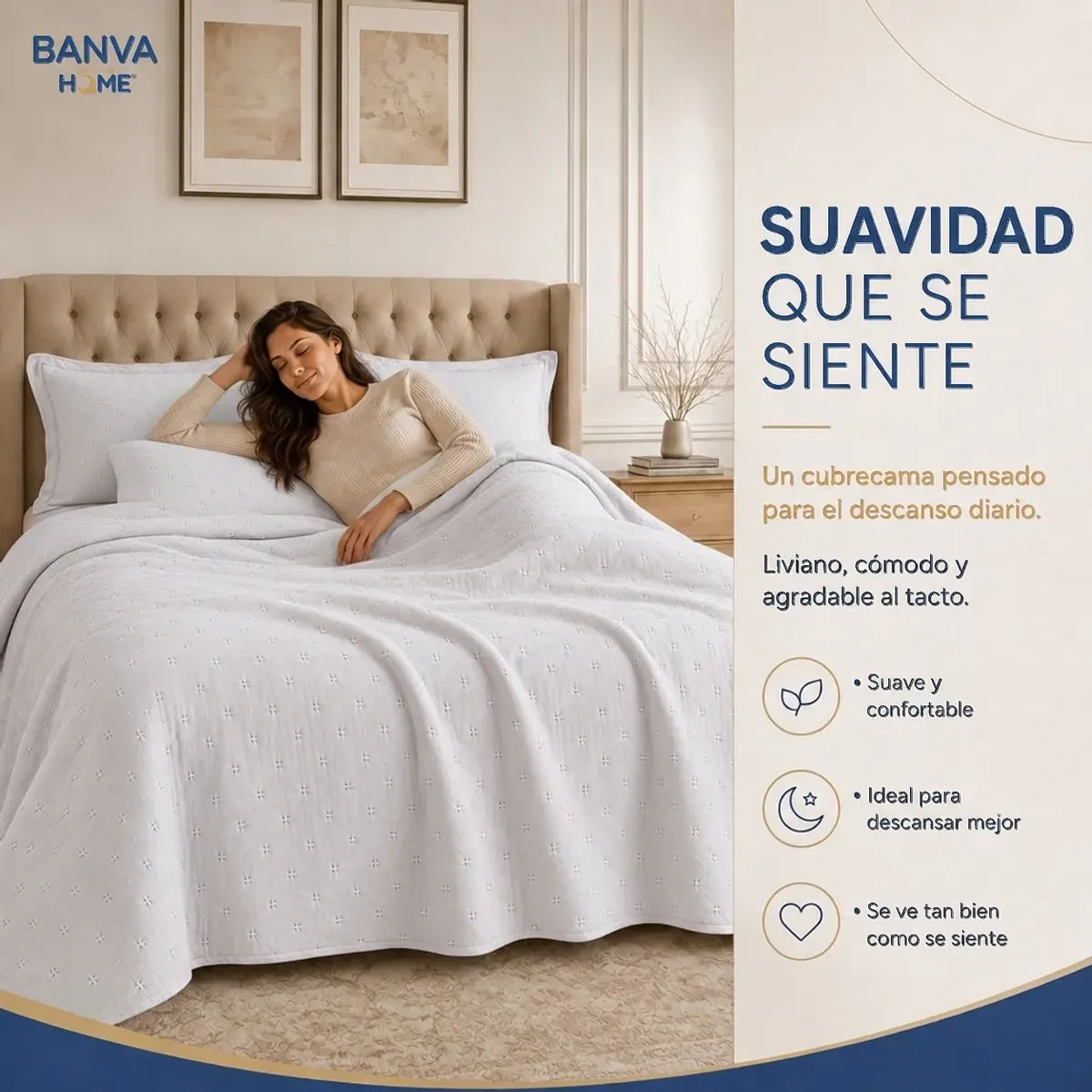 Quilt Roma King Blanco