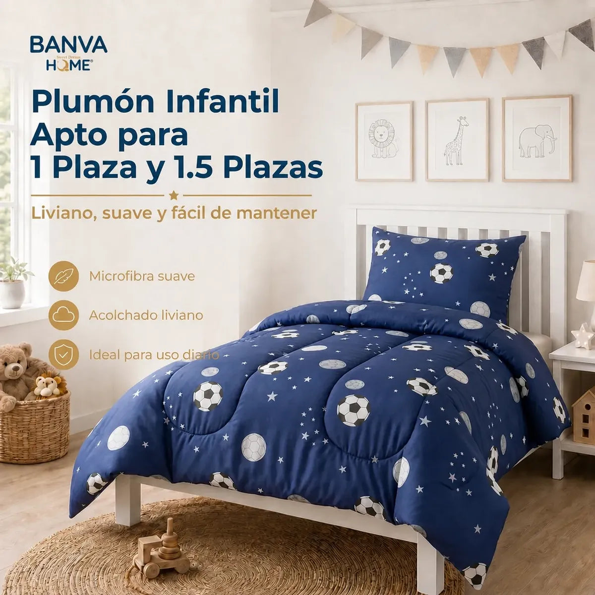 Plumón Infantil Ball