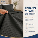 Quilt Atenas 1.5 Plazas Negro