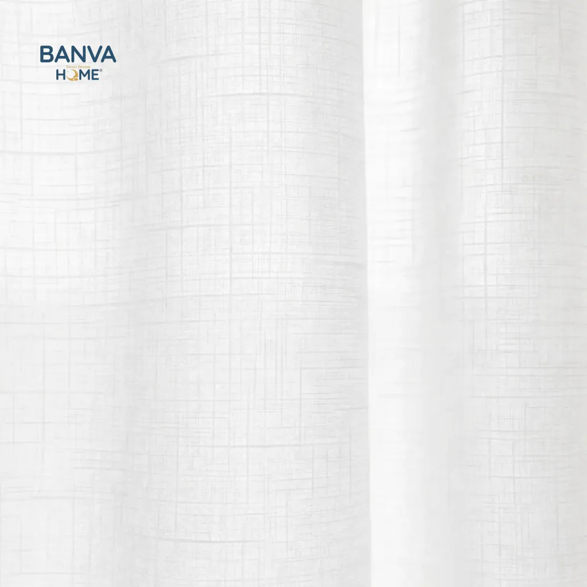 Set Cortinas Velo Lino Liso Blanco