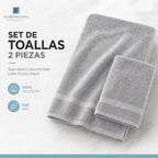 Juego Toalla American Family Gris 350gr