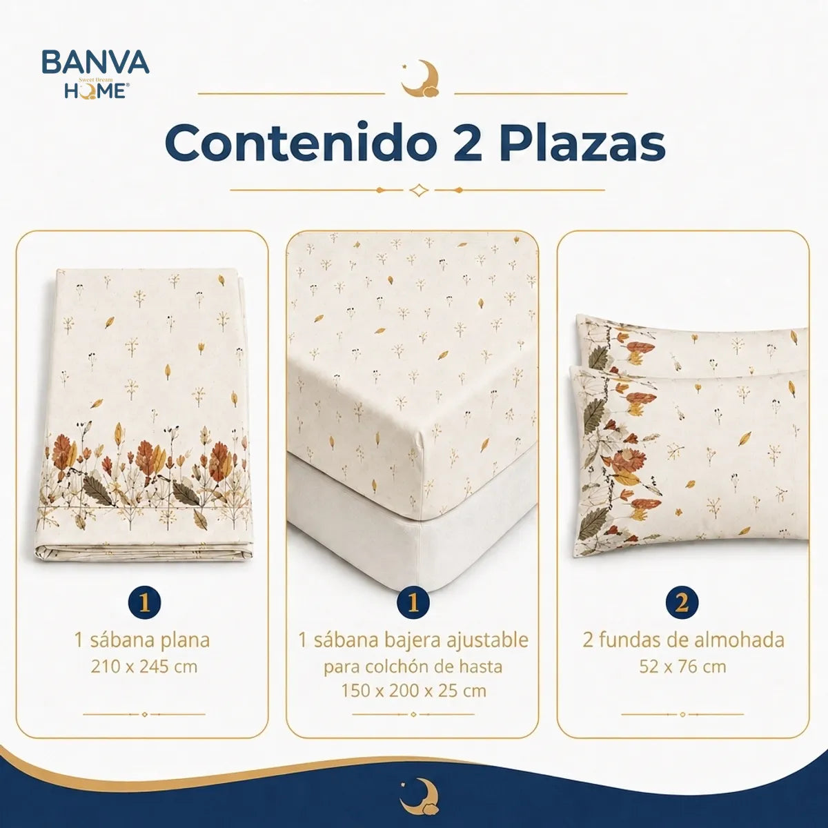Juego Sábana Illusions 180 Hilos Gul 2 Plazas