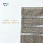 Juego 6 Toalla Valencia Beige