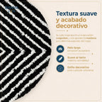 Shaggy Peluda Guiza Negro 100x50