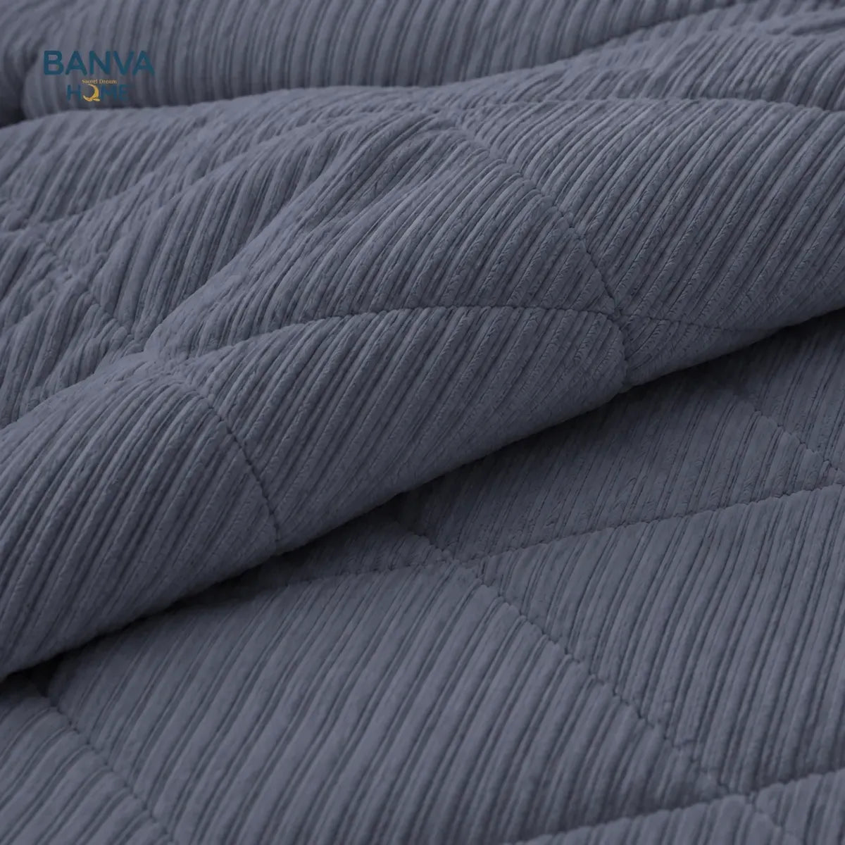 Plumón Valencia Corduroy Sherpa 2 Plazas Azul
