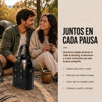 Bolso Matero Negro 2 Compartimientos Grande