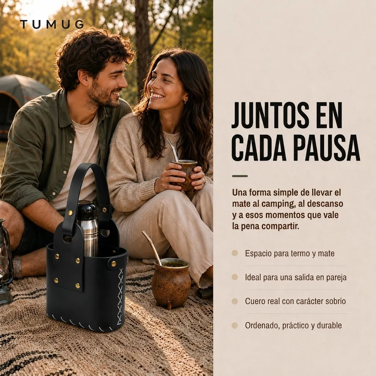 Bolso Matero Negro 2 Compartimientos Grande