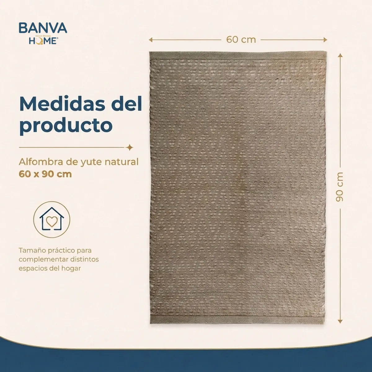 Jute Fibra Natural Sahara 60x90