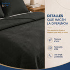 Quilt Atenas 2 Plazas Negro