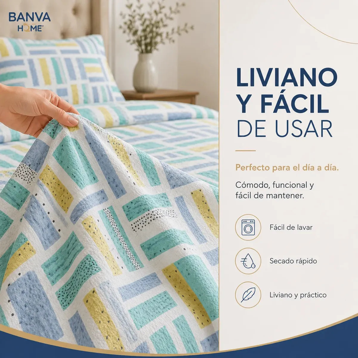 Quilt Bruselas 1.5 Plazas Bars