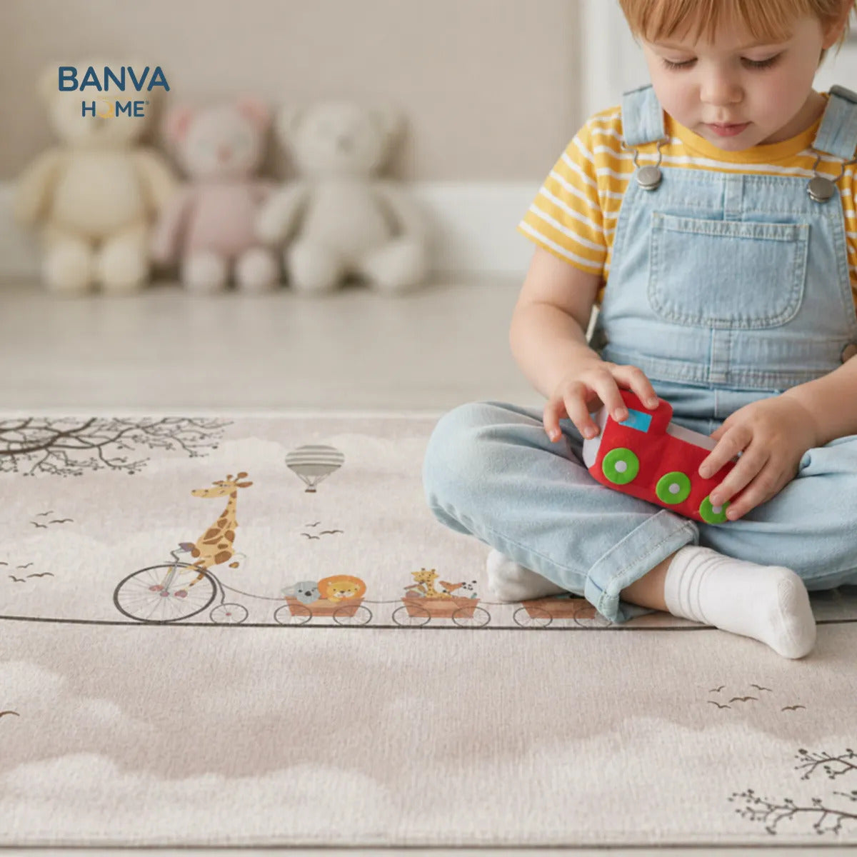 Alfombra Infantil Estampado Safari