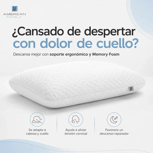 Almohada American Family Blanco 40x60