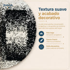 Shaggy Peluda Melange Negro 100x50