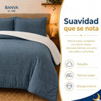 Quilt Sherpa 2 Plazas Azul