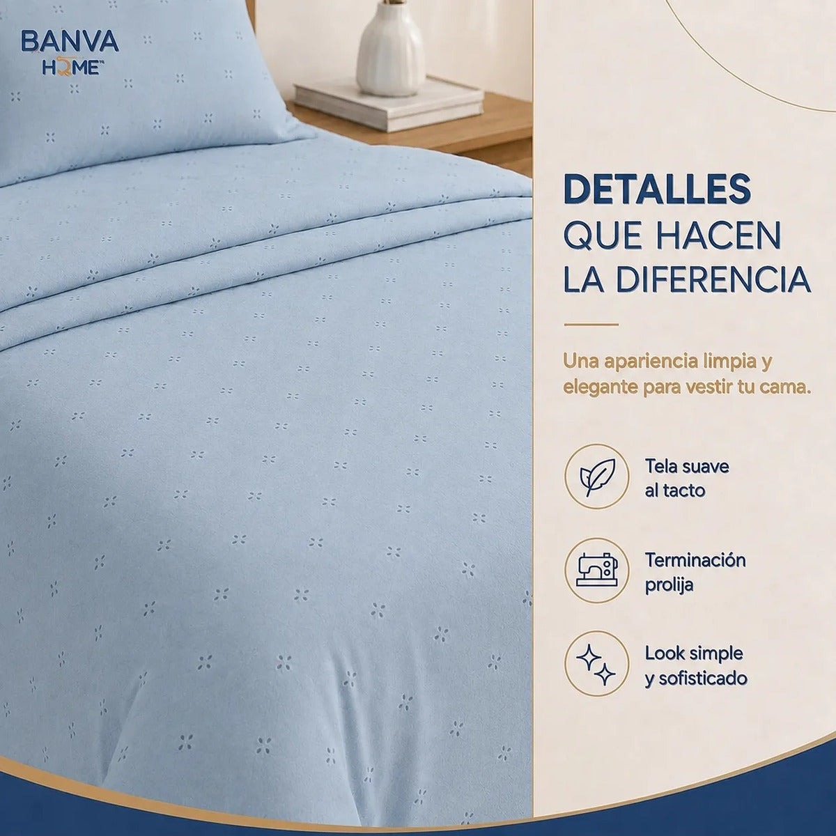 Quilt Roma King Celeste