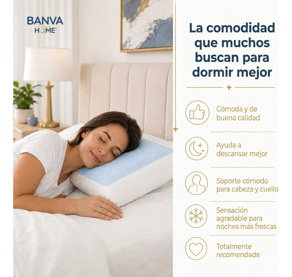 Almohada Illusions Gel Fresh 60x40