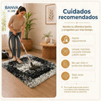 Shaggy Peluda Melange Negro 100x50