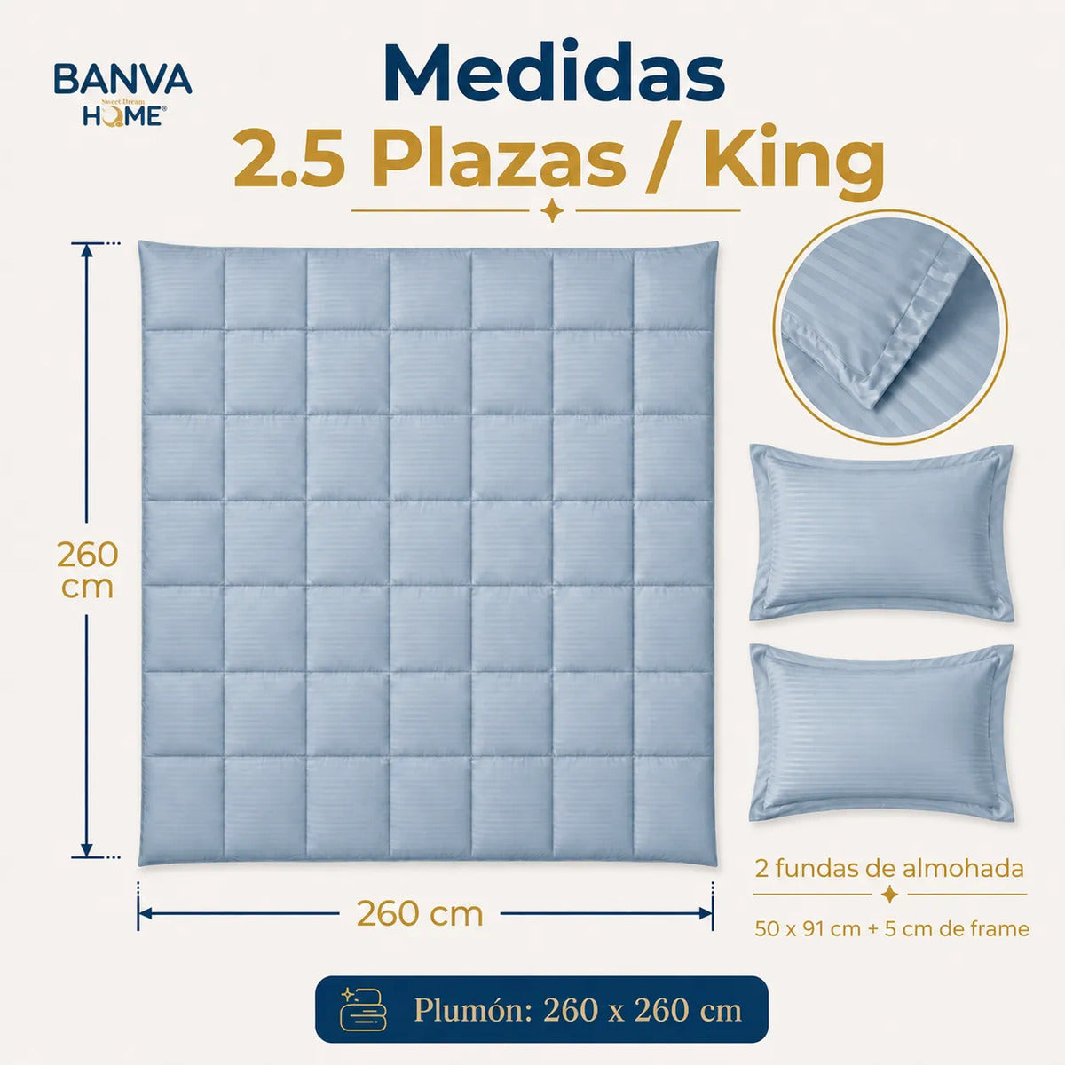 Plumón Valencia Embossed Sky King