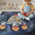 Alfombra Infantil Estampado Galaxy