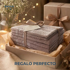 Juego 6 Toalla Valencia Beige