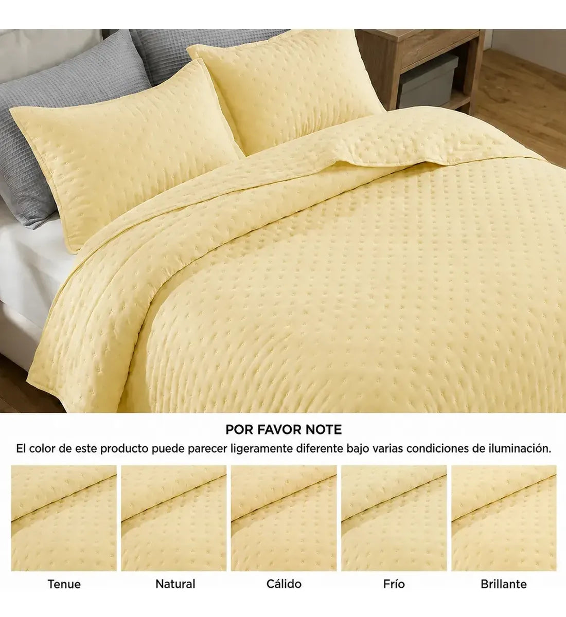 Quilt Roma 2 Plazas Butter