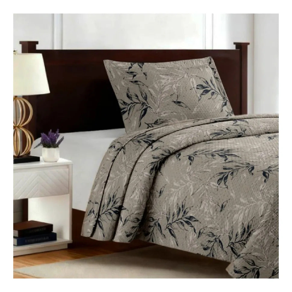 Quilt Breda 1.5 Plazas Beige