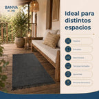 Jute Fibra Natural Bombay Negro 60x90