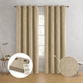 Set Cortinas Black Out Beige 140x220